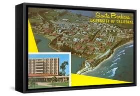 Aerial View of University of California at Santa Barbara-null-Framed Stretched Canvas