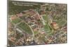 Aerial View of University of Cincinnati, Ohio-null-Mounted Art Print