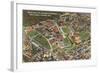 Aerial View of University of Cincinnati, Ohio-null-Framed Art Print