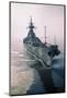 Aerial View of USS New Jersey Entering Bay-Harold Wise-Mounted Photographic Print