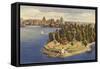 Aerial View of Vancouver, British Columbia-null-Framed Stretched Canvas