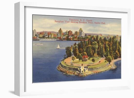 Aerial View of Vancouver, British Columbia-null-Framed Art Print