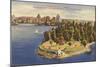 Aerial View of Vancouver, British Columbia-null-Mounted Art Print