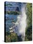 Aerial View of Victoria Falls, Waterfall, and the Zambesi River, Zimbabwe-Miva Stock-Stretched Canvas