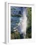 Aerial View of Victoria Falls, Waterfall, and the Zambesi River, Zimbabwe-Miva Stock-Framed Photographic Print