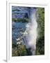 Aerial View of Victoria Falls, Waterfall, and the Zambesi River, Zimbabwe-Miva Stock-Framed Photographic Print