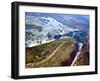 Aerial View of Victoria Falls, Waterfall, and the Zambesi River, Zimbabwe-Miva Stock-Framed Photographic Print