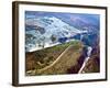 Aerial View of Victoria Falls, Waterfall, and the Zambesi River, Zimbabwe-Miva Stock-Framed Photographic Print