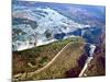 Aerial View of Victoria Falls, Waterfall, and the Zambesi River, Zimbabwe-Miva Stock-Mounted Photographic Print