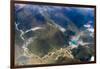 Aerial view of village and barley field in Lhasa Valley, Tibet, China-Keren Su-Framed Photographic Print