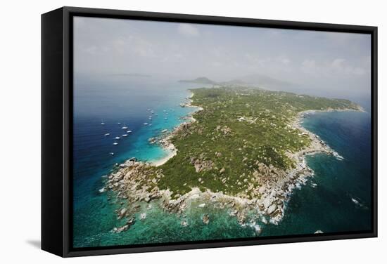 Aerial View of Virgin Gorda-Macduff Everton-Framed Stretched Canvas