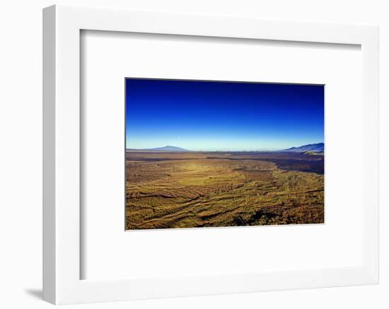 Aerial view of volcanic landscape, Mauna Kea, Big Island, Hawaii, USA-Christian Kober-Framed Photographic Print