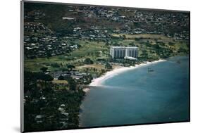 Aerial View of Waikiki Beach-Bettmann-Mounted Photographic Print