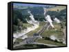 Aerial View of Wairakei Thermal Power Area, North Island, New Zealand-Robert Francis-Framed Stretched Canvas