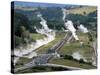 Aerial View of Wairakei Thermal Power Area, North Island, New Zealand-Robert Francis-Stretched Canvas