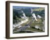 Aerial View of Wairakei Thermal Power Area, North Island, New Zealand-Robert Francis-Framed Photographic Print