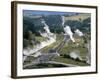 Aerial View of Wairakei Thermal Power Area, North Island, New Zealand-Robert Francis-Framed Photographic Print