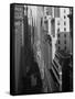 Aerial View of Wall Street Showing Trinity Church Standing at Head of Street-Herbert Gehr-Framed Stretched Canvas