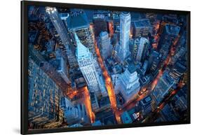Aerial View Of Wall Street-null-Lamina Framed Poster
