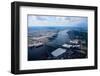 Aerial view of Walt Whitman Bridge crossing Deleware River in Philadelphia, PA-null-Framed Photographic Print