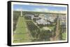 Aerial View of Washington, DC from Capitol-null-Framed Stretched Canvas