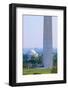 Aerial view of Washington Monument and Jefferson Memorial in spring in Washington D.C.-null-Framed Photographic Print