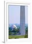 Aerial view of Washington Monument and Jefferson Memorial in spring in Washington D.C.-null-Framed Photographic Print