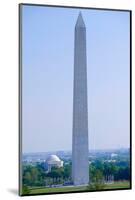 Aerial view of Washington Monument and Jefferson Memorial in spring in Washington D.C.-null-Mounted Photographic Print