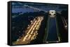 Aerial View of Washington Monument Area-null-Framed Stretched Canvas