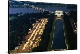 Aerial View of Washington Monument Area-null-Stretched Canvas