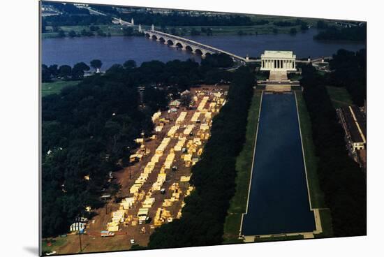 Aerial View of Washington Monument Area-null-Mounted Photographic Print