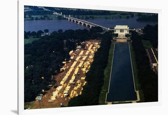 Aerial View of Washington Monument Area-null-Framed Photographic Print