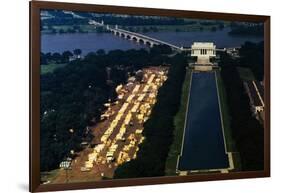 Aerial View of Washington Monument Area-null-Framed Photographic Print