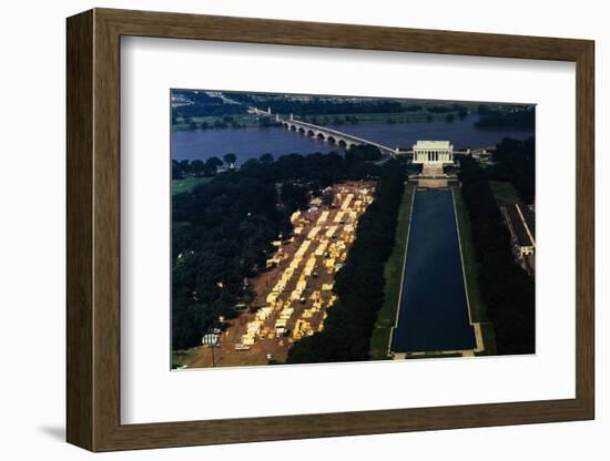 Aerial View of Washington Monument Area-null-Framed Photographic Print