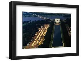 Aerial View of Washington Monument Area-null-Framed Photographic Print