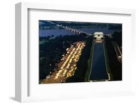 Aerial View of Washington Monument Area-null-Framed Photographic Print