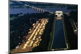 Aerial View of Washington Monument Area-null-Mounted Photographic Print
