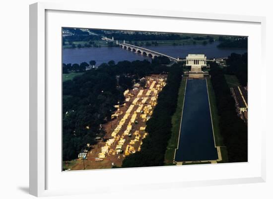 Aerial View of Washington Monument Area-null-Framed Photographic Print