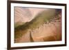 Aerial View of Water Channel in the Sand, Hallig, Germany, April 2009-Novák-Framed Photographic Print