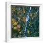 Aerial view of waterfall in the Urdiceto Ravine, Aragon, Spain-Juan Carlos Munoz-Framed Photographic Print