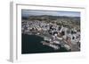 Aerial View of Wellington City Centre and Queens Wharf-Nick-Framed Photographic Print