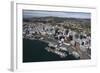 Aerial View of Wellington City Centre and Queens Wharf-Nick-Framed Photographic Print