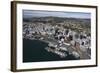 Aerial View of Wellington City Centre and Queens Wharf-Nick-Framed Photographic Print