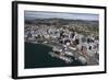Aerial View of Wellington City Centre and Queens Wharf-Nick-Framed Photographic Print