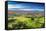 Aerial view of west coast resort, Mauna Kea Beach hotel, Big Island, Hawaii, USA-Christian Kober-Framed Stretched Canvas