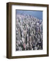 Aerial View of Western District of Hong Kong-Yang Liu-Framed Photographic Print