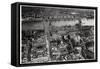 Aerial View of Westminster, London, from a Zeppelin, 1931-null-Framed Stretched Canvas