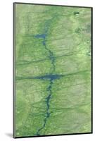 Aerial view of wetland habitat, Okavango Delta, Botswana-Jean Hosking-Mounted Photographic Print