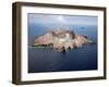 Aerial View of White Island Volcano with Central Acidic Crater Lake, Bay of Plenty, New Zealand-Stocktrek Images-Framed Photographic Print