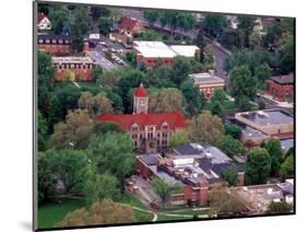 Aerial View of Whitman College Campus in Walla Walla, Washington, USA-William Sutton-Mounted Photographic Print